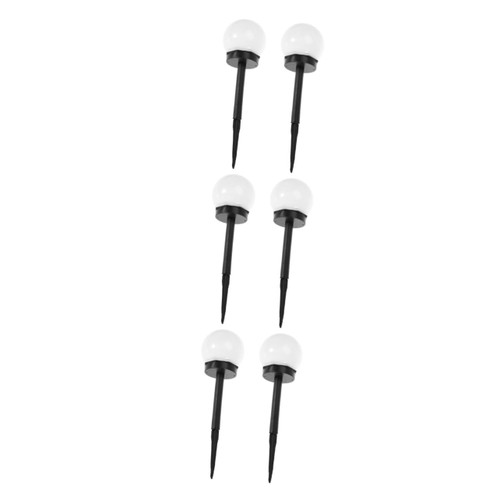 Hemobllo 6 Pcs Solar Ground Lamp Bulb Lamp Led Landscape Light Lawn Lamp Solar Lamp Solar Fairy Light Outdoor Pathway Lighting Solar Walkway Lights Insert into The Ground Outdoor Light