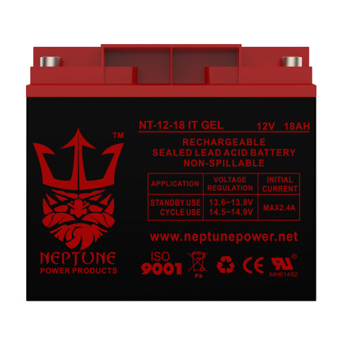 Neptune Power Products 12V 18AH Gel Battery Replacement for DSR ProSeries PSJ-2212 Booster - Ships with FedEx 2 Day 7.13inch x 3.03inchx 6.57inch