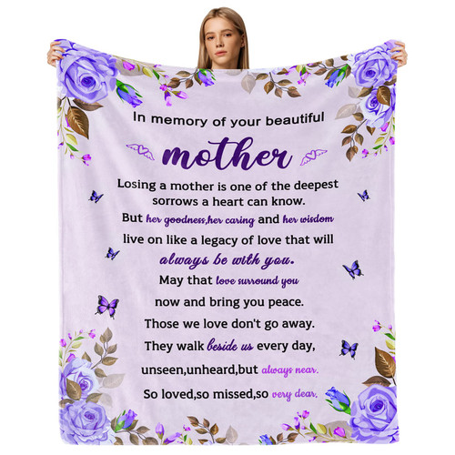 Sympathy Gifts for Loss of Mother Sympathy Blanket Memorial Blanket Loss of Mom Sympathy Gifts in Memory of Loved One Gifts Grief Gifts Bereavement Gifts Condolences Gifts Throw Blankets 50x60 inches Sympathy Gifts for Loss of Mother Sympathy Blanket Memorial Blanket Loss of Mom Sympathy Gifts in Memory of Loved One Gifts Grief Gifts Bereavement Gifts Condolences Gifts Throw Blankets 50x60 inches
