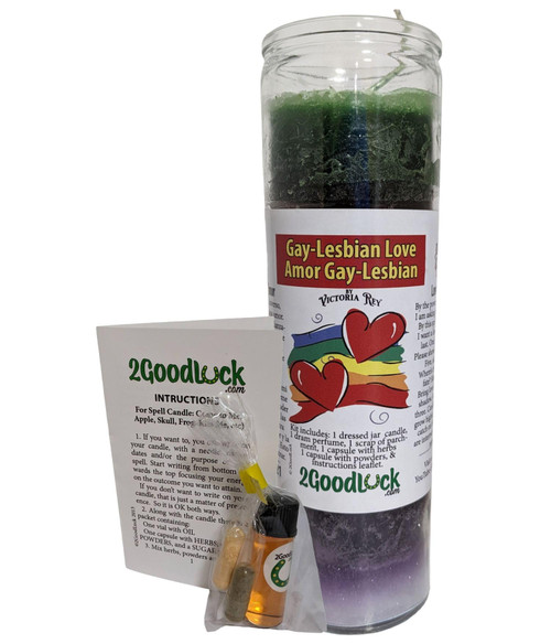Gay Love Dressed Candle Kit - Kit de Veladora Preparada Amor Gay 7 Colors Gay Love Dressed Candle Kit - Kit de Veladora Preparada Amor Gay 7 Colors