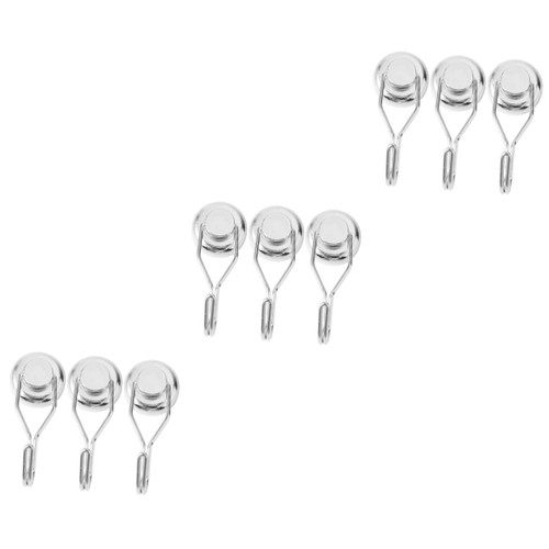 ULTECHNOVO 9 pcs Heavy Duty Garment Rack Heavy Duty Hangers for Clothes Swivel Hooks Heavy Duty Clothes Hanger Rack Suction Cup Hook Heavy Duty Hooks Magnet Household to Rotate