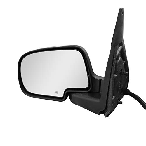 Left Driver Side Mirror for Cadillac Escalade Chevy Avalanche Silverado Suburban HD Tahoe GMC Sierra Yukon XL 1500 2500 3500 (2003 2004 2005 2006 2007) Textured Heated Folding Replacement Door Mirror