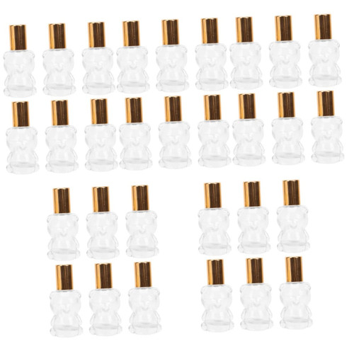 FRCOLOR 30 Pcs Roller Bottle Clear Container Perfume Essential Oil for Diffusers Glass Perfume Roller Bottles Empty Refillable Roller Bottles Refillable Roll on Bottle Sample