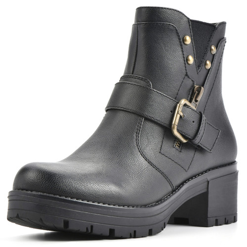 WHITE MOUNTAIN Shoes Women's Rufus Boot, Black/Smooth, 11 M