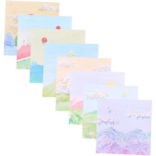 Operitacx 32 Pcs Note Paper Memo Reminder Pad Students Sticky Tabs School Page Markers Daily Decorative Message Stickers Writing Note Pads Sticky Memo Notes Notepad Flowers Portable Office