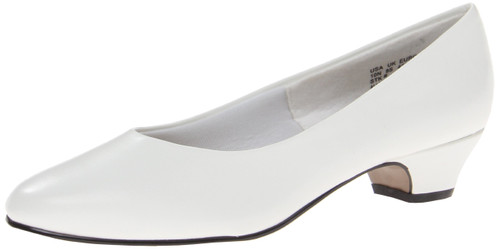 Soft Styles Women's Angel II Dress Pump, White Elegance, 10 Wide