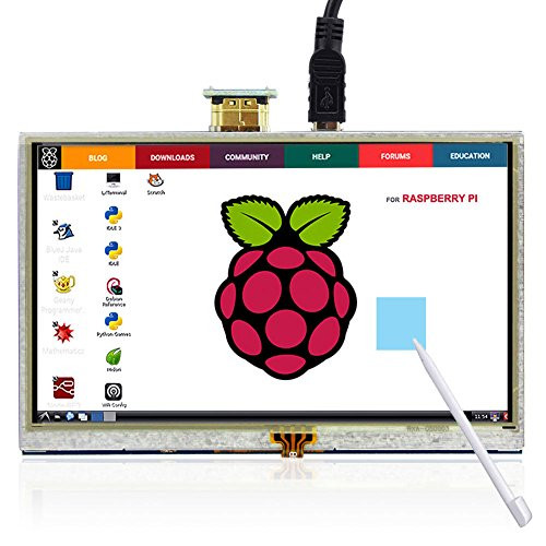 Elecrow 5 Inch Touch Screen 800x480 TFT LCD Display HDMI Interface Supports Raspberry Pi 1/2/3 Model B A+ B+ BB Black, Banana Pi Windows 10 8 7