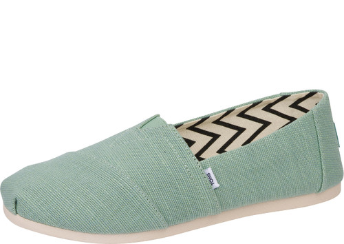 TOMS Women's Alpargata Loafer Flat, Frosty Sage Heritage Canvas, 12