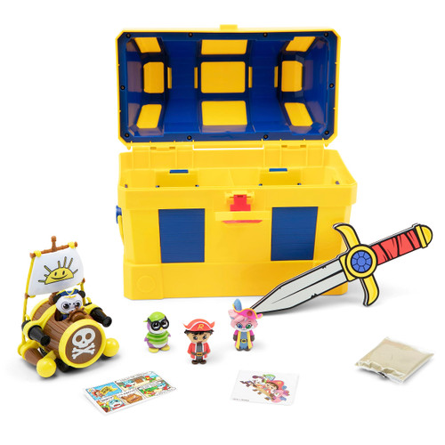 Ryan's World Micro Mystery Chest, Discover 9 Exciting Toys Inside, Official Toys for Boys & Girls 3+, Exclusive Blind Box Figures, 9Pcs Blue
