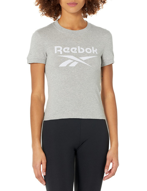Reebok Training Essentials Graphic T-Shirt, Medium Grey Heather, XS