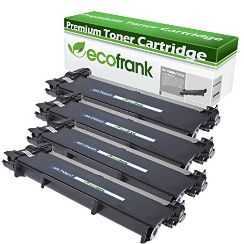EcoFrank Compatible High Yield Toner Cartridge Replacement for Brother TN660 TN630 (Black, 4-Pack) EcoFrank Compatible High Yield Toner Cartridge Replacement for Brother TN660 TN630 (Black, 4-Pack)