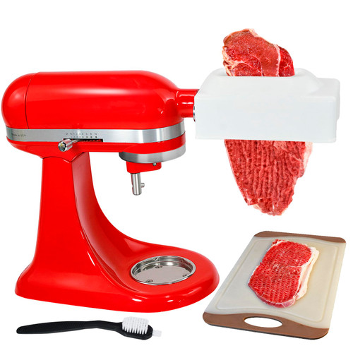 MROTIGRIL Meat Tenderizer Attachment for All KitchenAid Stand Mixers, Mixers Accesssories Attachment with 2 Stainless Steel Gears, Meat Tenderizer Tool
