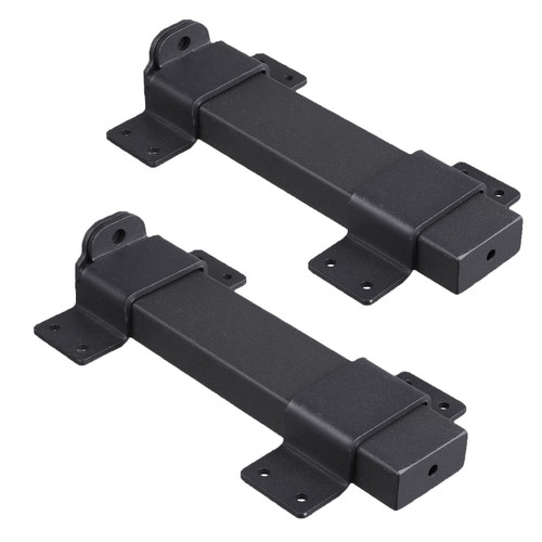 KSWLOR 2Pcs Slide Gate Latch,Heavy Duty Latch Lock with Padlock Hole, Suitable for Wooden Fences,Barn Door Lock,Outdoor Latch,Fence Gate,Courtyard,Shed Lock,Cottages, Cabinet,Matte Black