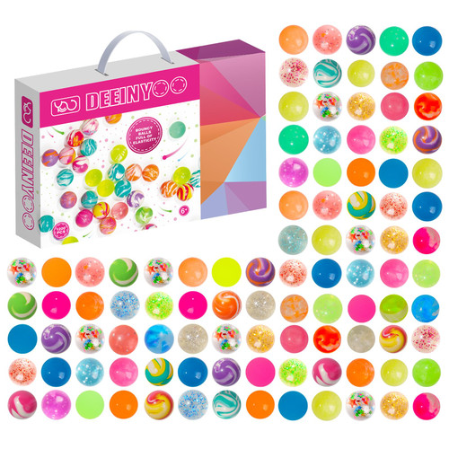 Deeinyoo 1200PCS Small Bouncy Balls for Kids, 18mm Mixed Color Rubber Bouncy Balls for Kids Party Favors, Carnival Prizes, Birthdays and Vending Machines (Style Random) Deeinyoo 1200PCS Small Bouncy Balls for Kids, 18mm Mixed Color Rubber Bouncy Balls for Kids Party Favors, Carnival Prizes, Birthdays and Vending Machines (Style Random)