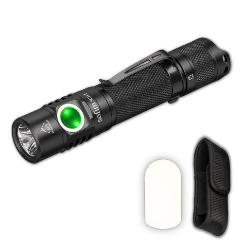 Sofirn SC31T Rechargeable Flashlight 2000 High Lumens, Pocket EDC Flashlight, Super Bright Small Led Light for Camping,Hiking,Everyday Use 5000K (Neutral White)