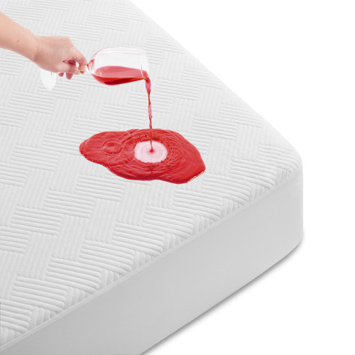 Cozymaker King Size 100% Waterproof Mattress Protector, Bamboo Mattress Pad Cover Fitted 8"-21" Deep Pocket, 3D Air Fabric Soft Breathable Cooling Bed Mattress Cover Noiseless Washable, White-Fence Cozymaker King Size 100% Waterproof Mattress Protector, Bamboo Mattress Pad Cover Fitted 8"-21" Deep Pocket, 3D Air Fabric Soft Breathable Cooling Bed Mattress Cover Noiseless Washable, White-Fence