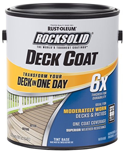 Rust-Oleum 319662 RockSolid 6X Deck Coat, 1 Gallon, Santa Fe