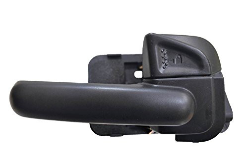 PT Auto Warehouse FO-2744A-RR - Interior Inner Inside Door Handle, Textured Black - Passenger Side Rear