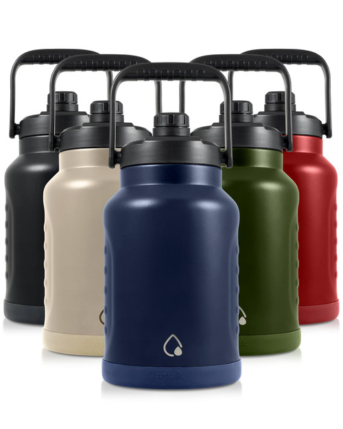 AQUAFIT One Gallon Water Bottle Insulated - Gallon Water Jug 128 oz - Large Water Bottle Insulated Growler - 1 Gallon Water Jug, Stainless Steel Big Water Bottle with Straw (1 Gallon, Nightfall Blue) AQUAFIT One Gallon Water Bottle Insulated - Gallon Water Jug 128 oz - Large Water Bottle Insulated Growler - 1 Gallon Water Jug, Stainless Steel Big Water Bottle with Straw (1 Gallon, Nightfall Blue)