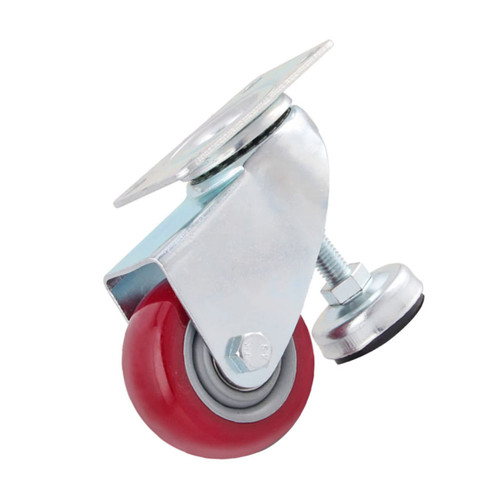 BUGUUYO 1pc Universal Wheel Furniture Swivel casters Table Wheels with Locks Swivel casters for Chairs Locking Chair Wheels for Office Chair Trolley Parts pu Wheel Iron to Rotate