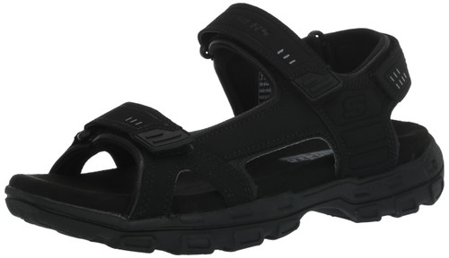 Skechers Men's GARVER-Louden Sport Sandal, Black, 16 Medium US