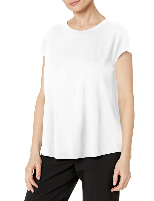 NIC+ZOE Women's EAZE TEE, Paper White, XS