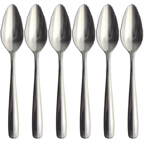 Nagao Slim Grapefruit Spoons, 5 + 1 Piece, 5.4 inches (13.6 cm), Stainless Steel, Made in Japan