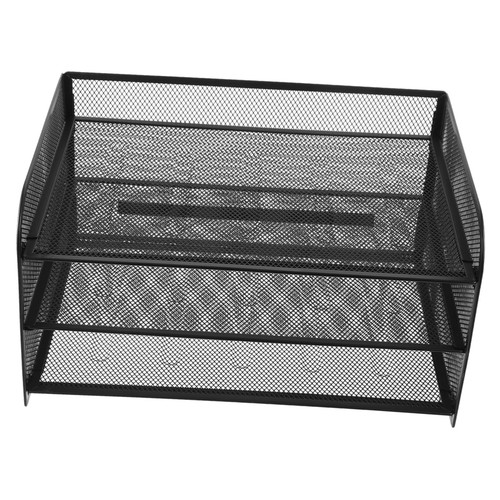 FOYTOKI Desk Tray Drawer Letter Trays & Stacking Supports Stackable Paper Tray Desktop Organizers Desktop Document Holder Desktop Paper Organizer The Paper Office Foldable Metal
