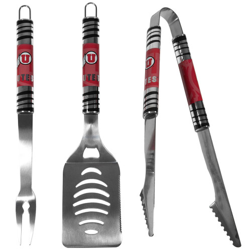 NCAA Siskiyou Sports Fan Shop Utah Utes Tailgater BBQ Set 3 piece Team Color NCAA Siskiyou Sports Fan Shop Utah Utes Tailgater BBQ Set 3 piece Team Color