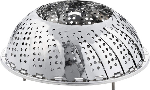 Yoshikawa YJ2793 Steamer for Pots, 7.1-11.0 inches (18-28 cm), Compatible with Pots, Made in Japan, Stainless Steel, Steamed Cooking, Cooking Iroha