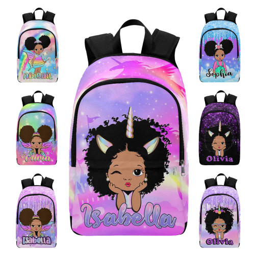 Customized Girl School Backpack with Name for School Girls, Personalized Teenage Girls' Backpack Laptop Backpack for School College Elementary