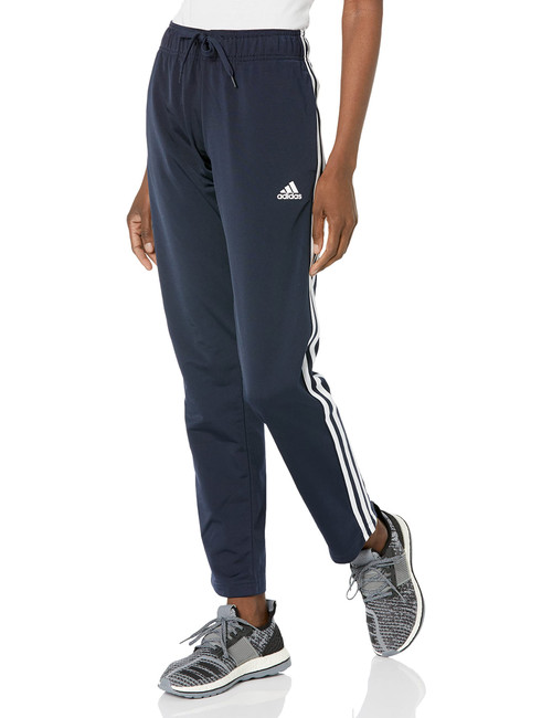 adidas Women's Warm-Up Tricot Regular 3-Stripes Track Pants, Legend Ink, Small