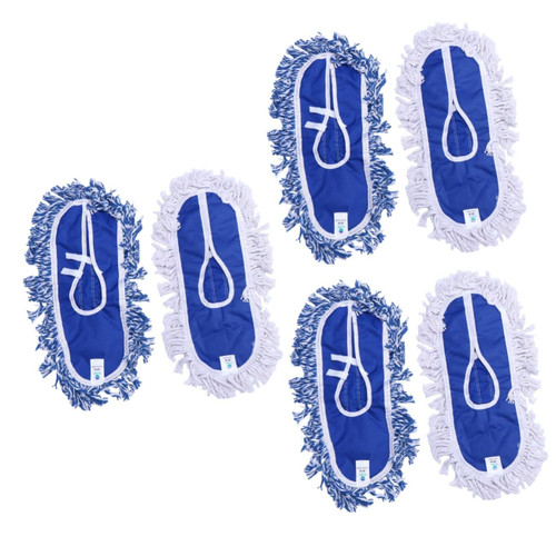 iplusmile 6 Pcs Pen Refills Cleaning Accessories Flat Floor Mop Cleaning Mop Cotton Mop Refill Microfiber Mop Replacement Flat Mop Cleaning Tool Mop Head Refill White Mop Cloth Cotton Thread