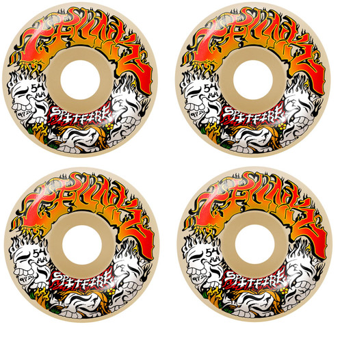 Spitfire Skateboard Wheels 54mm F4 97A T-Funk Savie Radial Full White