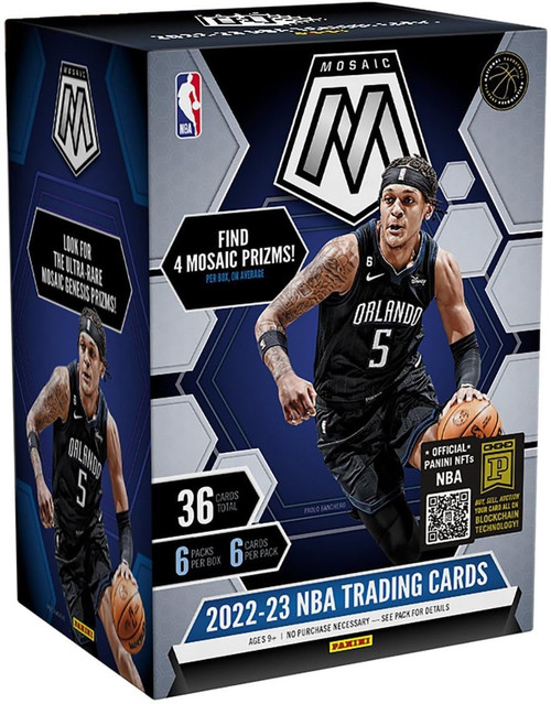 2023 Panini Mosaic Basketball Card Blaster Box - 36 Basketball Cards per Box