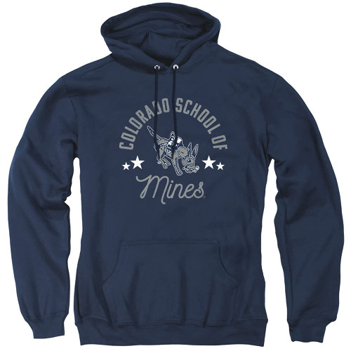 LOGOVISION Colorado School of Mines Official Orediggers Unisex Adult Pull-Over Hoodie, Colorado School of Mines, Navy, 2X-Large