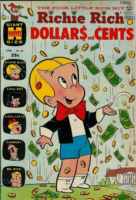 Richie Rich Dollars And Cents #29 VG ; Harvey comic book | All Ages