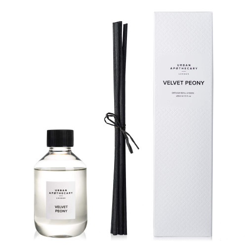 Urban Apothecary Velvet Peony Luxury Diffuser Refill with Reed 200 ml