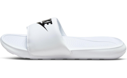 NIKE Men's VICTORI ONE Slide Slipper, White Black White, 12