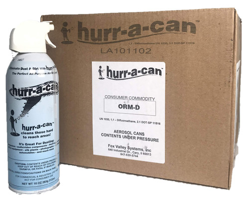Dust Off Hurr-A-Can All Purpose Air Duster (1 Case/12 Cans)