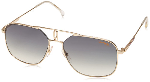 Carrera 1024/S Rectangular Sunglasses, Gold Green/Grey Green, 59mm, 17mm