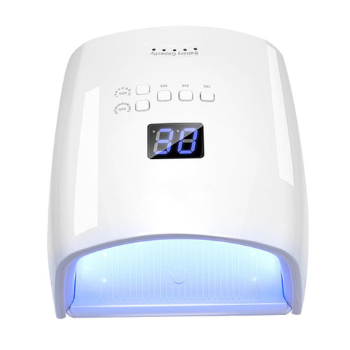 Nail lamp UV LED Nail Lamp 48W 30 LEDs Cordless Nail Dryer Rechargeable Gel Polish Curing Light White