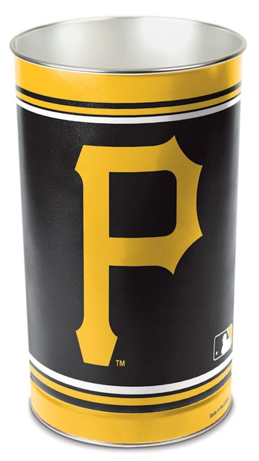 Wincraft MLB Pittsburgh Pirates Tapered Wastebasket, 15" H