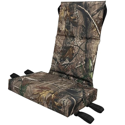 Tree Stand Seat Cushion with Adjustable Strap 18x12x23in Zippered Replacement Tree Stand Seat Universal Heavy Duty Thickened Camouflage Tree Seat Tree Stand Replacement Seats, Without Bracket