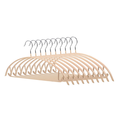 KOMBIUDA 10Pcs Dipping Kid Hangers Child Baby Anti-Skid Clothes Hanger aldult no Trace Bold Suit Hangers Rack Multifunction Heavy Baby Clothes Hangers Wardrobe Stainless Steel Pants Rack