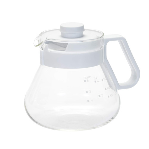 HARIO CTS-80W-AZ Coffee & Tea Server, White, 27.1 fl oz (800 ml)