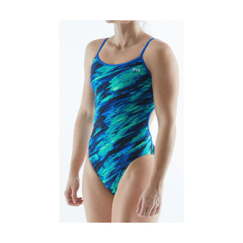 TYR SPORT Women's Standard VITRIC TRINITYFIT, Blue Green, 28