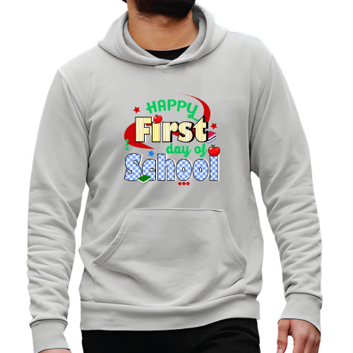 First Day School Teacher Gift Ideal for Teacher Life Gray and Muticolor Unisex Hoodie First Day School Teacher Gift Ideal for Teacher Life Gray and Muticolor Unisex Hoodie