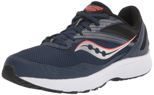 Saucony Men's Cohesion 15 Running Shoe, Night/VIZIRED, 7