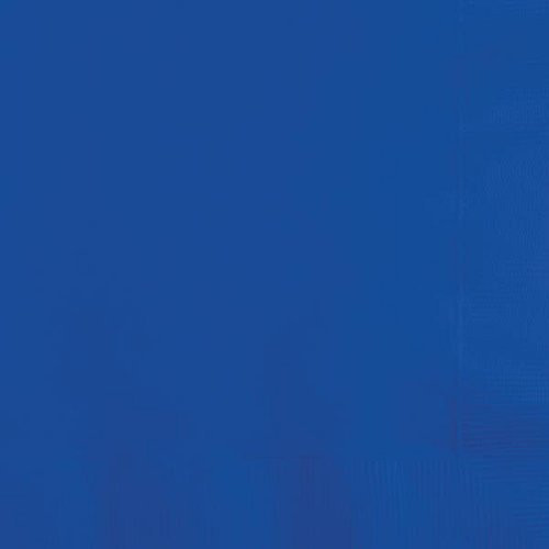 Creative Converting 319031 Cobalt Lunch Napkin, 6.5" x 6.5", Blue